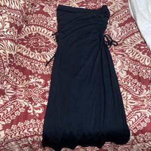 Black ⚫️ strapless dress 👗